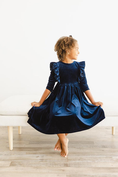 navy-velvet-ruffle-twirl-dress Mila &  Rose - Sophia's Style--12-24M--2